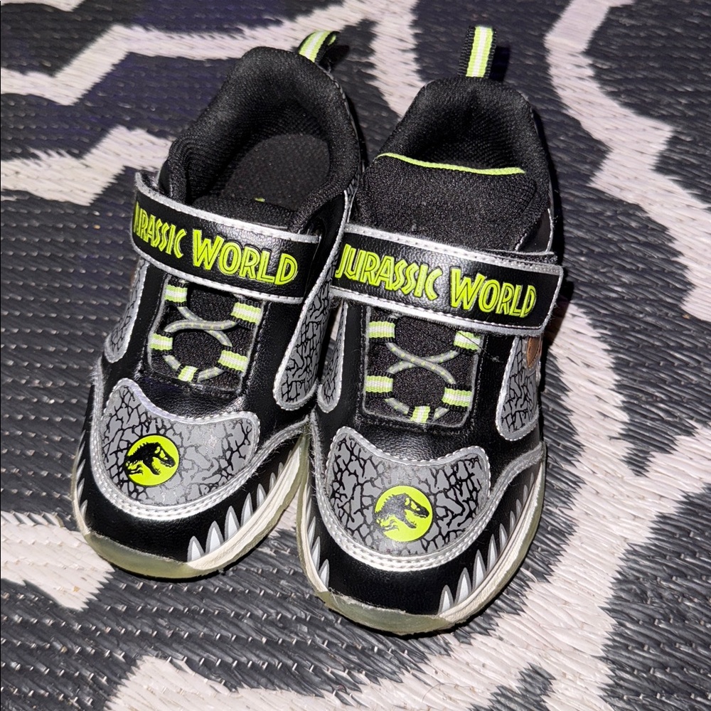 Jurassic World Glow in the dark Kids Black Sneakers